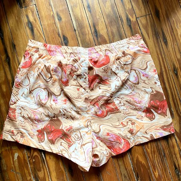 NWT Alpine Orange Marbled Outdoor Shorts size Large Women - Picture 3 of 4